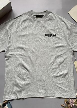 Футболка essentials мужская серая футболка fear of god essentials мужская летняя повседневная s m