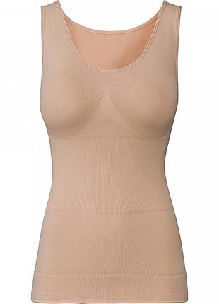 Майка стягуюча безшовна для жінки esmara lycra® 443091 l бежевий