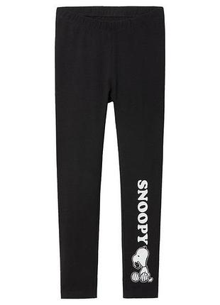 Лосини з еластичною талією для дівчинки peanuts snoopy 455450 146-152 см (10-12 years) чорний