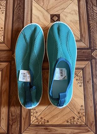 Аквашузи decathlon subea aquashoes 100 бірюзові, розмір 36-37 (устілка 22.5-23.5 см)