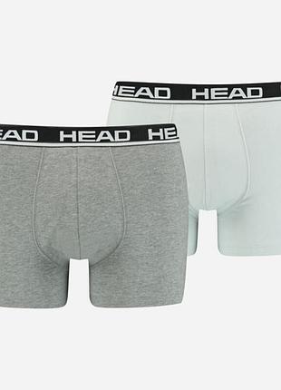Набор боксеров head basic boxer (светло-серые + серые), 2 шт.