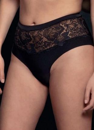 Трусики кюлот lormar your body curvy чорний, xl