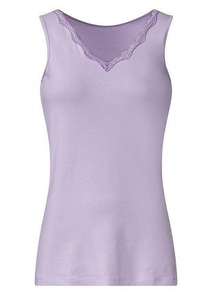 Майка бельевая с широкими бретелями для женщины esmara lycra® 497156 xl фиолетовый
