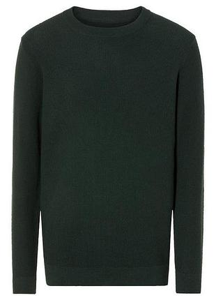 Джемпер хлопковый вязаный для мужчины livergy lidl 461401 s зеленый