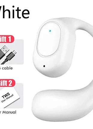 Один беспроводный bluetooth 5.4 наушник x13 белый