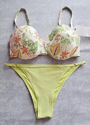 Роздільний купальник збірний, жіночий, 75е (34dd/e), плавки m