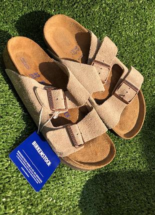 37р-24 см birkenstock arizona шльопанці оригінал замша.