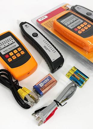 Кабельный lan тестер трассоискатель венэтосh gм 6о с разъемами rj-11 и rj-45 искателей проводов индикатор проводки