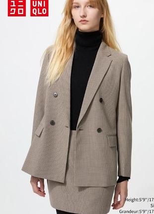 Двобортний піджак uniqlo