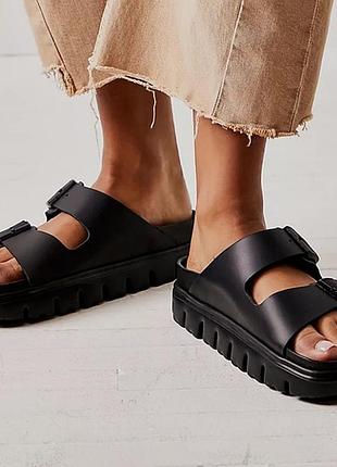 Шлепанцы от знаменитого немецкого бренда birkenstock (модель arizona pap chunky)