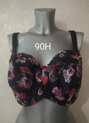 40gg, 90н,panache thea роскошный бюстгальтер балконет с цветочным принтом