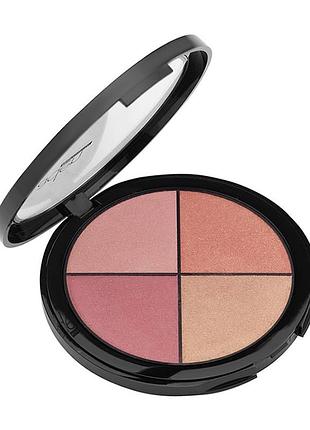 Палетка рум'ян для обличчя aden cosmetics blusher palette, 22 г