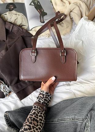 Жіноча сумка шкіряна шоколад coach 1941