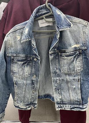 Оригінальна джинсова куртка calvin klein jeans (foundation trucker)