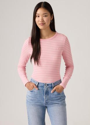 Женский лонгслив levi's кофта в полоску