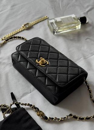 Жіноча сумка chanel shoulder bag caviar