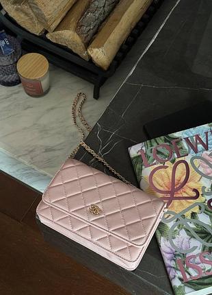Сумка жіноча classic wallet on chain quilted chanel