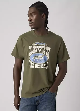 Чоловіча футболка levi's relaxed fit short-sleeve graphic t-shirt m 161432518 - оригінал