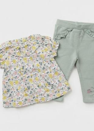Комплект на дівчинку 74р disney baby штанці та блузка