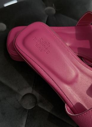 Нові рожеві шльопанці шльопки  хермес hermes 37 розмір 4