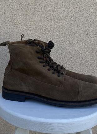Hell of leather чоловічі чоботи замшеві світло коричневі 45 46 розмір