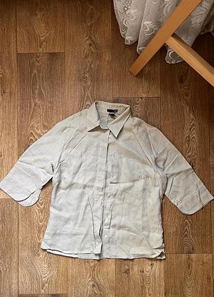 Лляна сорочка h&m, розмір 40 (l)