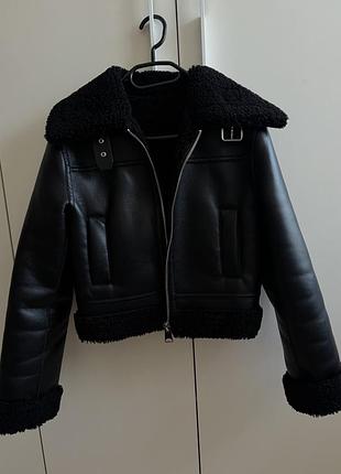 Дублёнка / куртка  mango xs утепленная