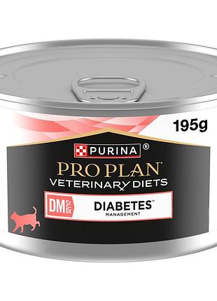 Блок (24 шт.) влажный диетический корм pro plan veterinary diets dm st/ox diabetes management для взрослых кошек для регулирования