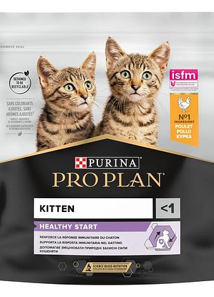 Сухий корм pro plan kitten <1 healthy start для кошенят, з куркою, 400 г