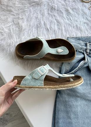 Birkenstock papillio джинсові босоніжки шкіряна підошва