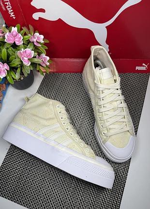 Оригінальні високі кеди кросівки adidas nizza