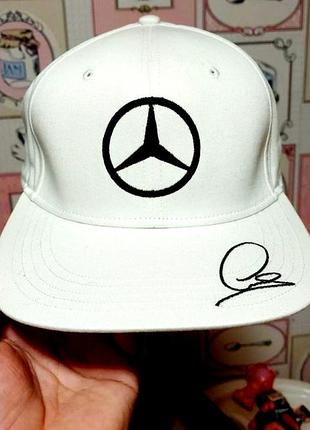 Кепка snapback mercedes-benz мерседес белая