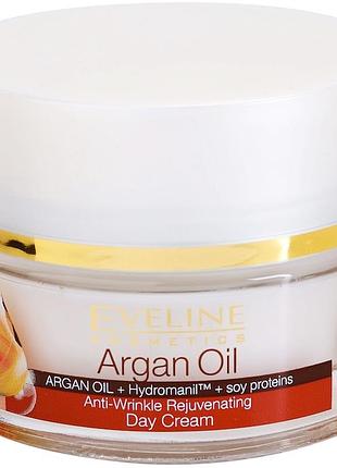 Eveline cosmetics,argan oil, влажный дневной крем против морщин,+30, cb стоимость снижена.
