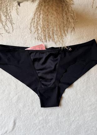 Чорні сатинові трусики бразиліана hunkemöller, розмір m. нові з бірками! оригінал