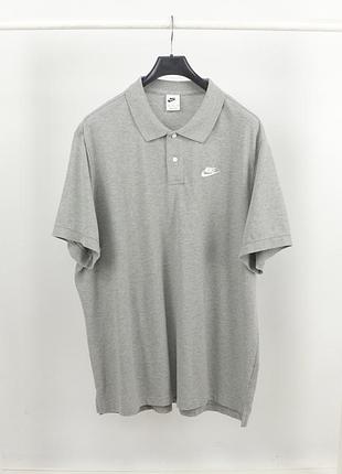 Чоловіча polo футболка nike silver