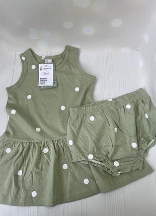 Сукня з шортами h&m для дівчинки 86 плаття h&m