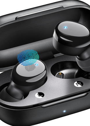 Бездротові внутрішньоканальні навушники bluetooth 5.3 з вбудованим мікрофоном, глибокими басами, чітким звуком під час дзвінків, надлегкі, 60 годин спрацьовання