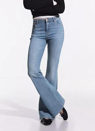 Кльош y2k середня посадка буткат bootcut hollister h&m coquette downtown girl clean