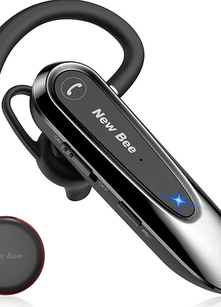 Гарнитура bluetooth new bee lc-b45 black - это обновленная версия популярной гарнитуры  lc-b41. активное шумоподавление и обновленный чип qcc3020.