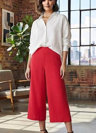Красные кюлоты zara