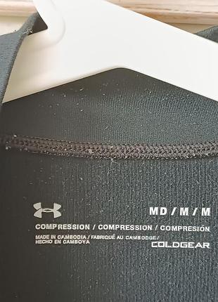 Черная термокофта лонгслив бренда under armour. 3