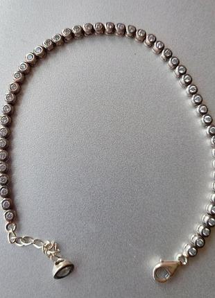 Винтажный серебряный браслет, 925