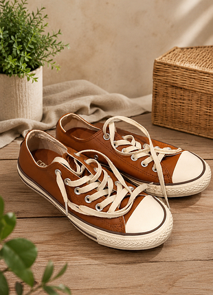 Оригинальные кожаные кеды converse all star 🤎