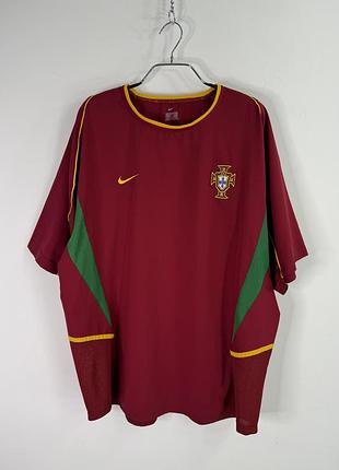 Nike team portugal home football shirt 2002/04 jersey xl size