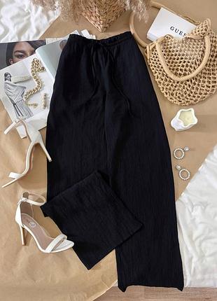 Штани жіночі zara літні легкі прямі штани жатка с