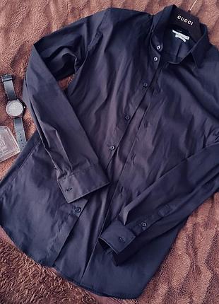 Чорна чоловіча сорочка zara, розмір l