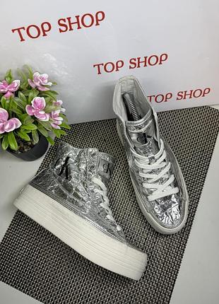 Оригінальні кросівки кеди високі на платформі calvin klein оригінальні 22 cm ідеал