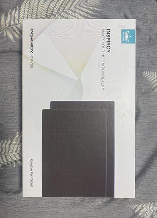 Графічний планшет huion inspiroy rtp-700. п: планшет, стилус, кабель usb, рукавичка, запасні наконечники, коробка та документи. стан відмінний