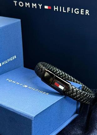 Чоловічий браслет tommy hilfiger на руку чорний