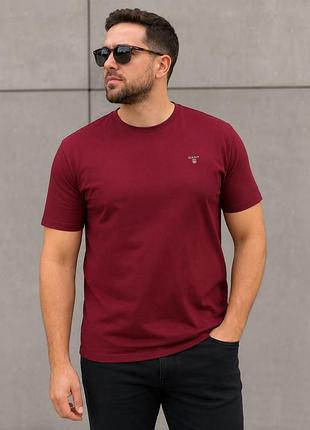 Фірмова футболка gant, з вишитою емблемою, розмір 3xl